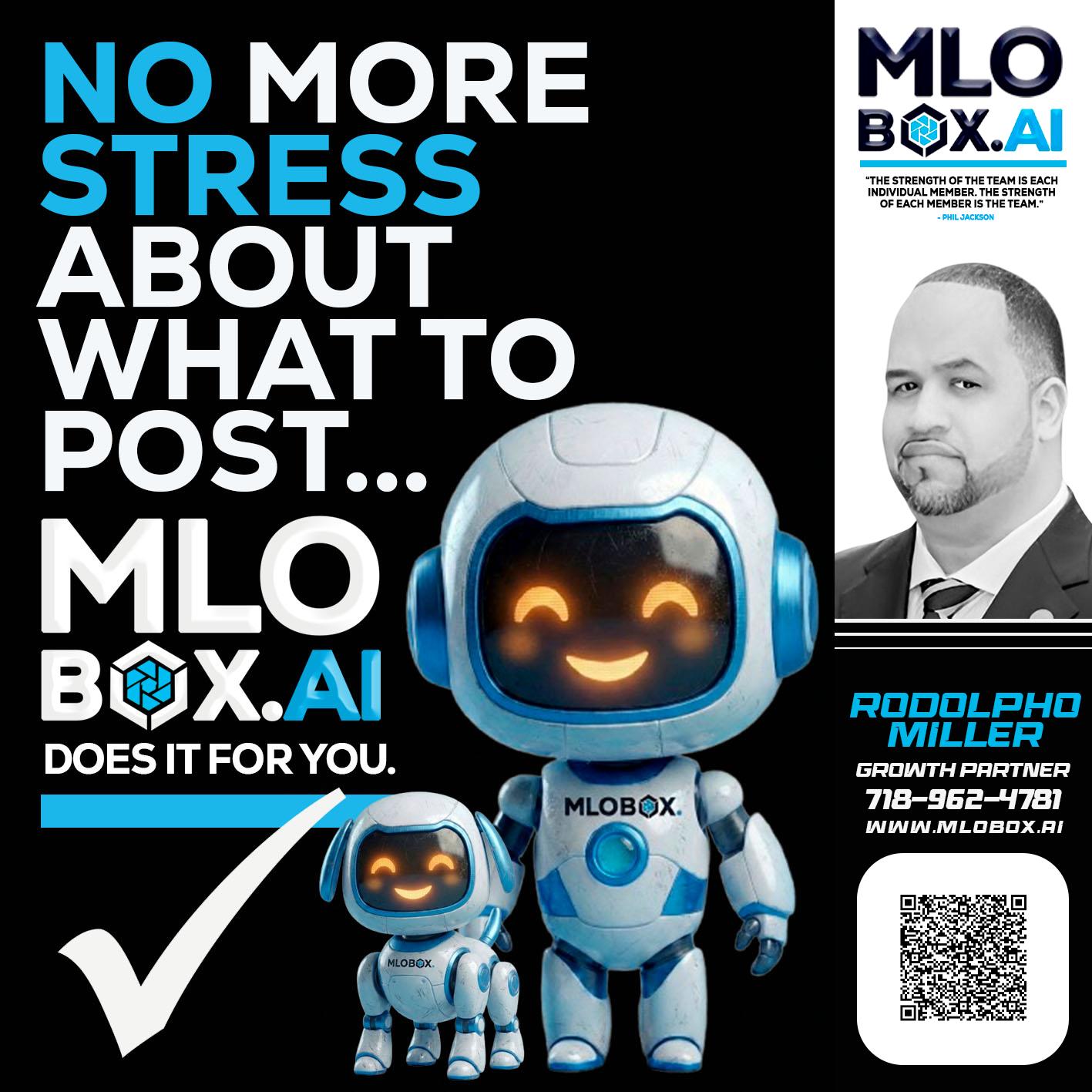 NO MORE STRESS - Rodolpho Miller -Division Manager- MLO