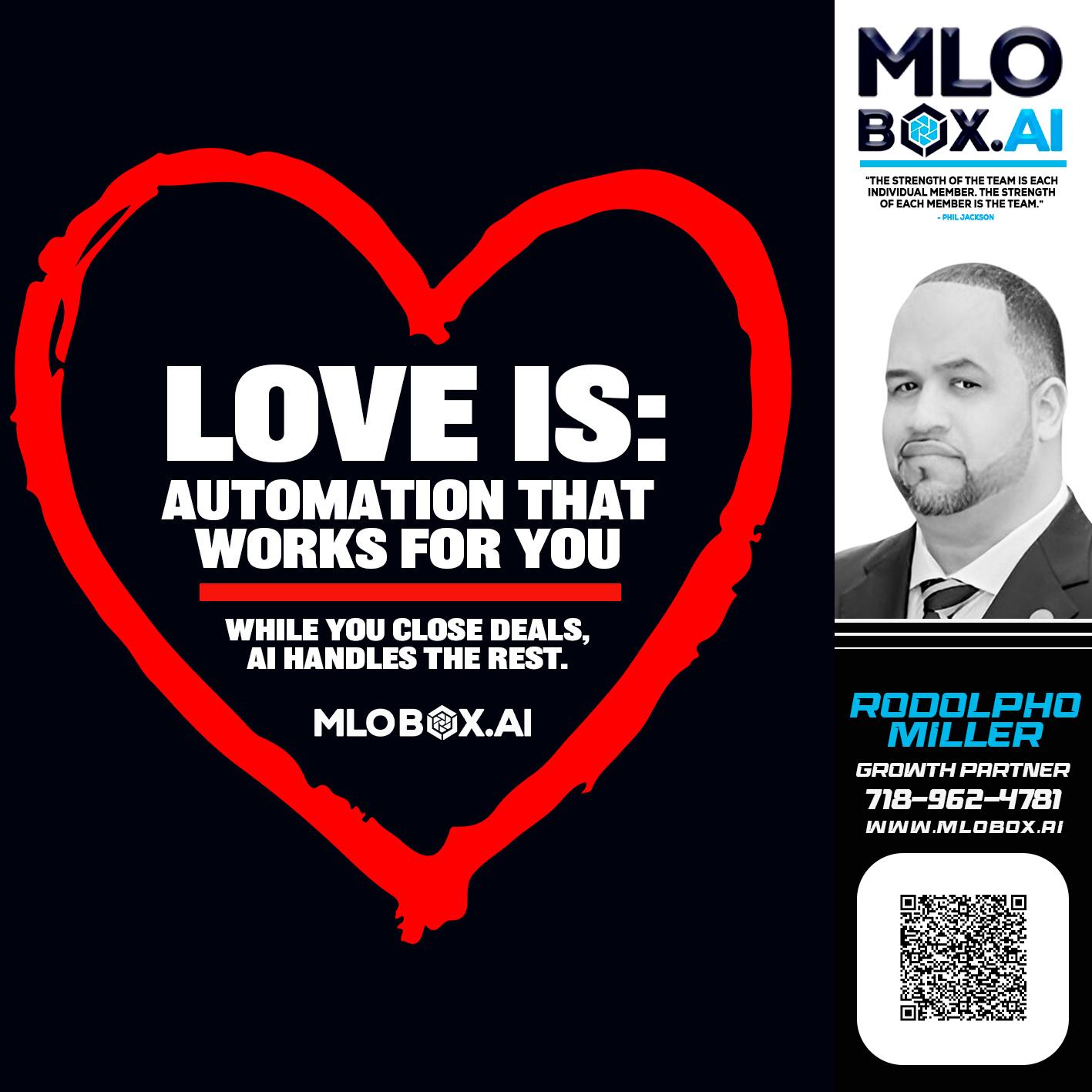 love is - Rodolpho Miller -Division Manager- MLO