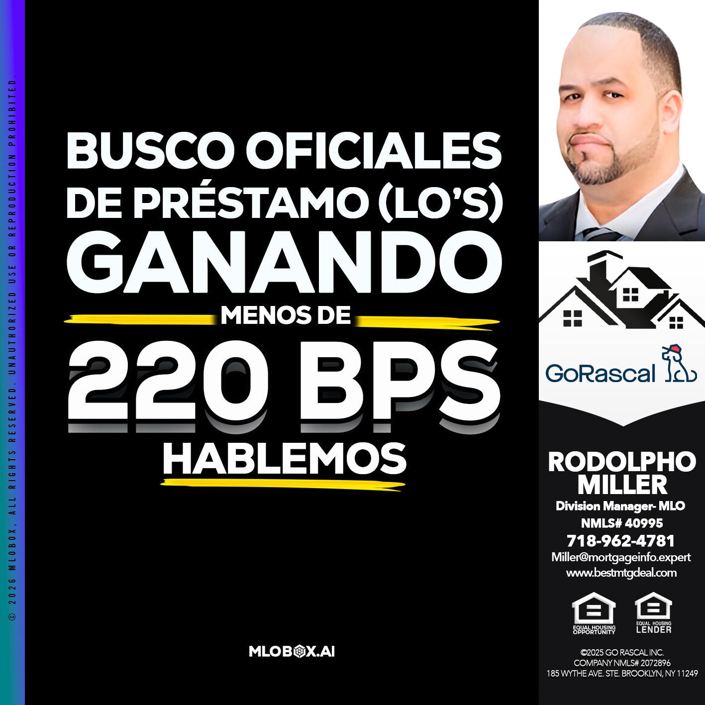 BUSCO OFICIALES - Rodolpho Miller -Division Manager- MLO