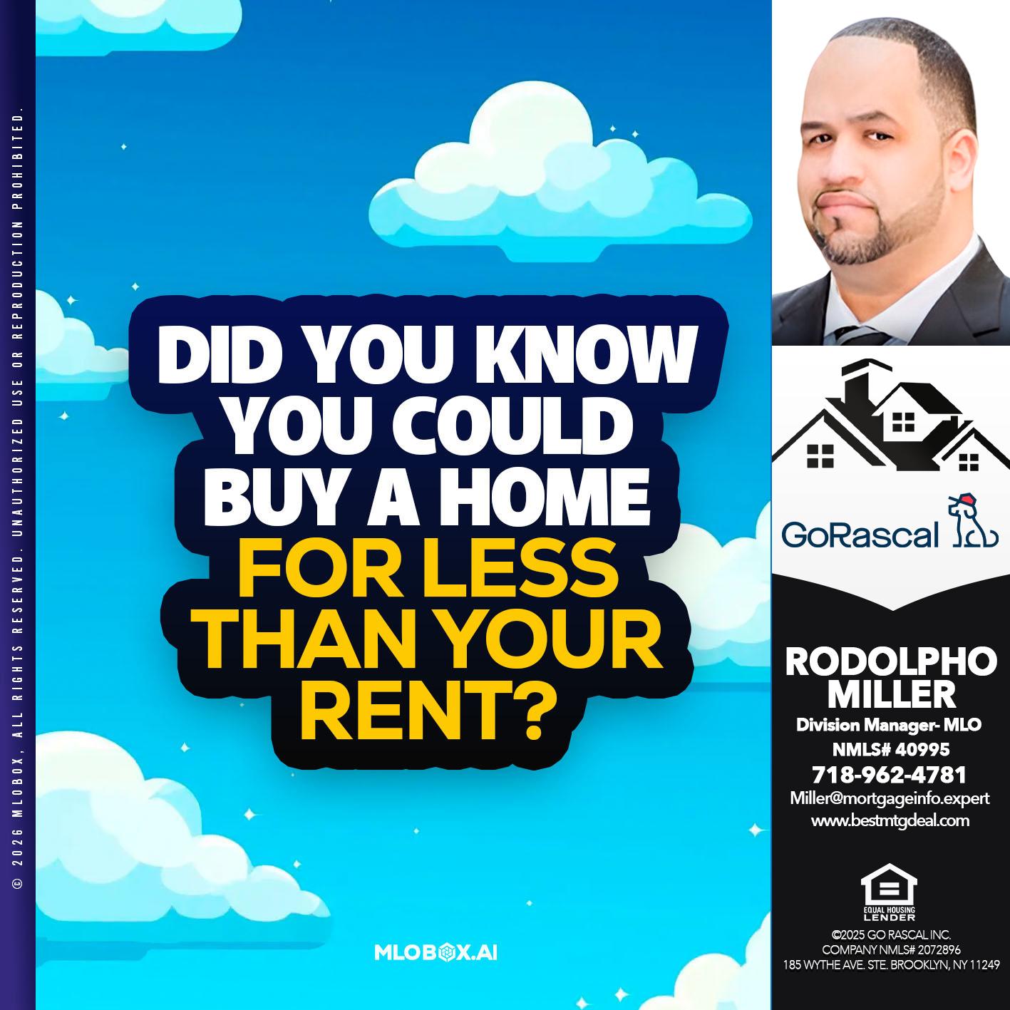 DID YOU KNOW? - Rodolpho Miller -Division Manager- MLO