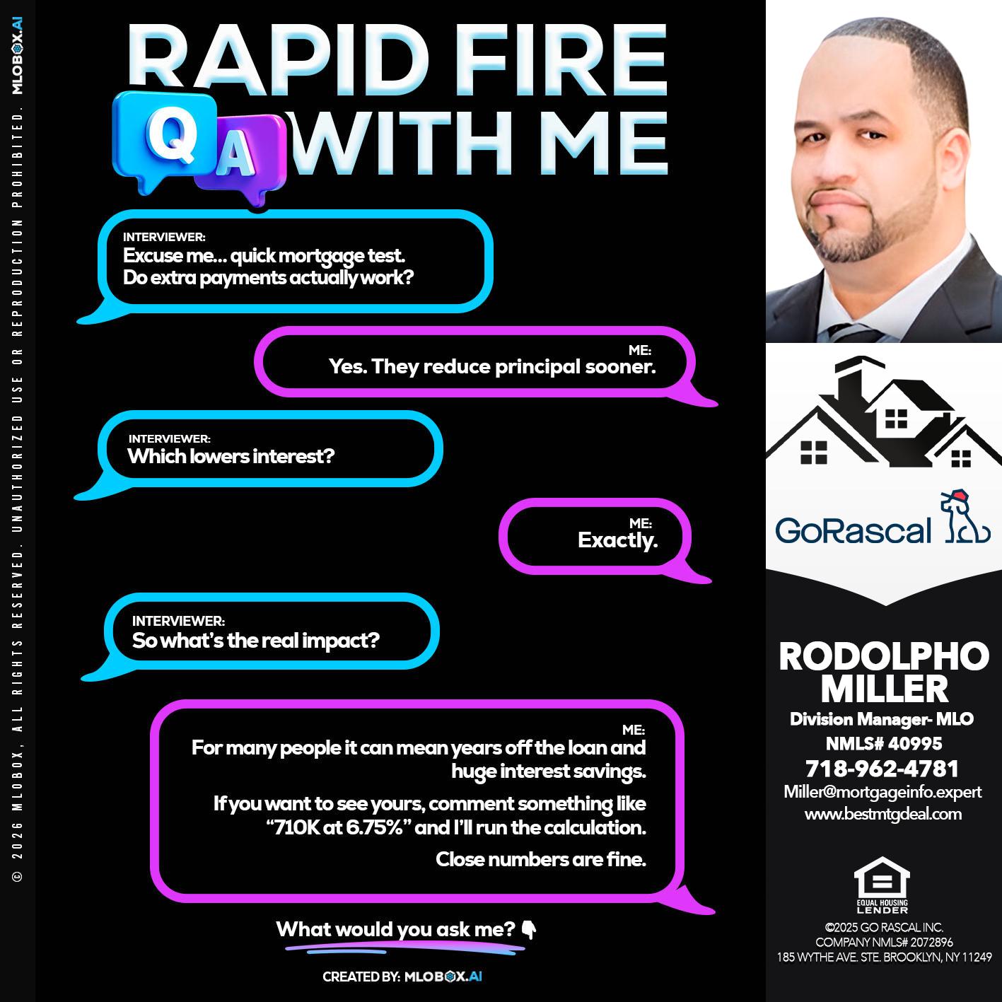 RAPID QA - Rodolpho Miller -Division Manager- MLO