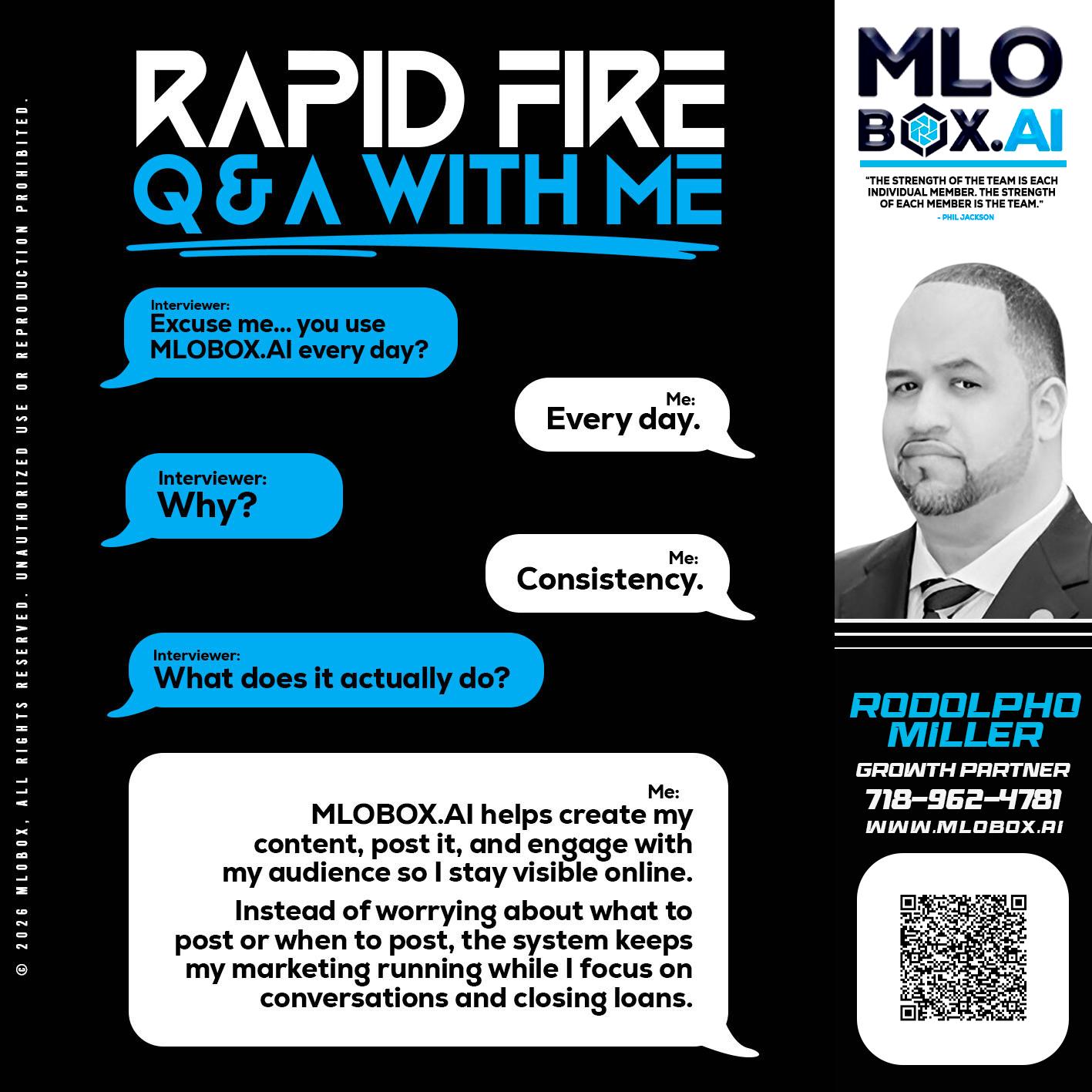 RAPID Q&A - Rodolpho Miller -Division Manager- MLO