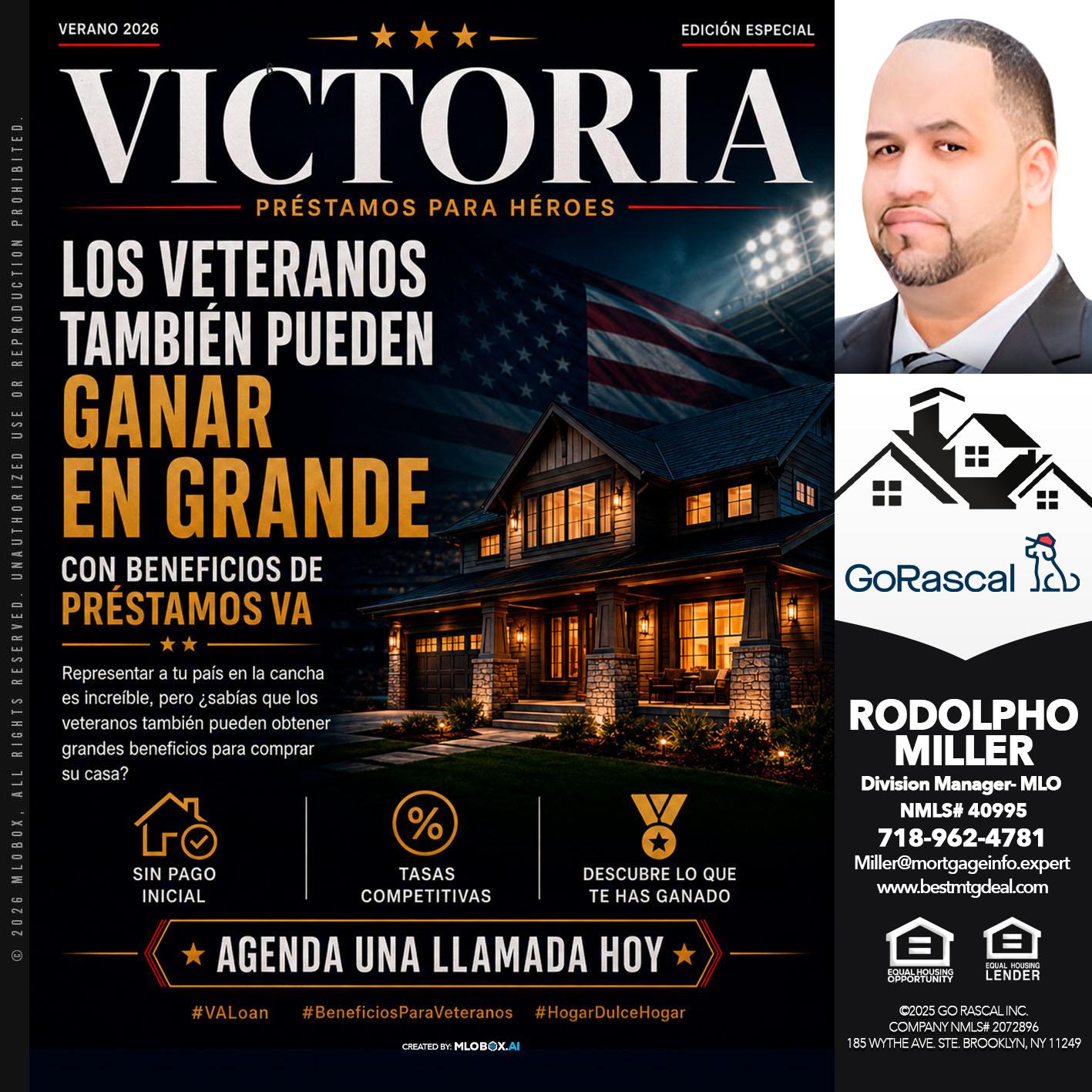 VICTORIA - Rodolpho Miller -Division Manager- MLO