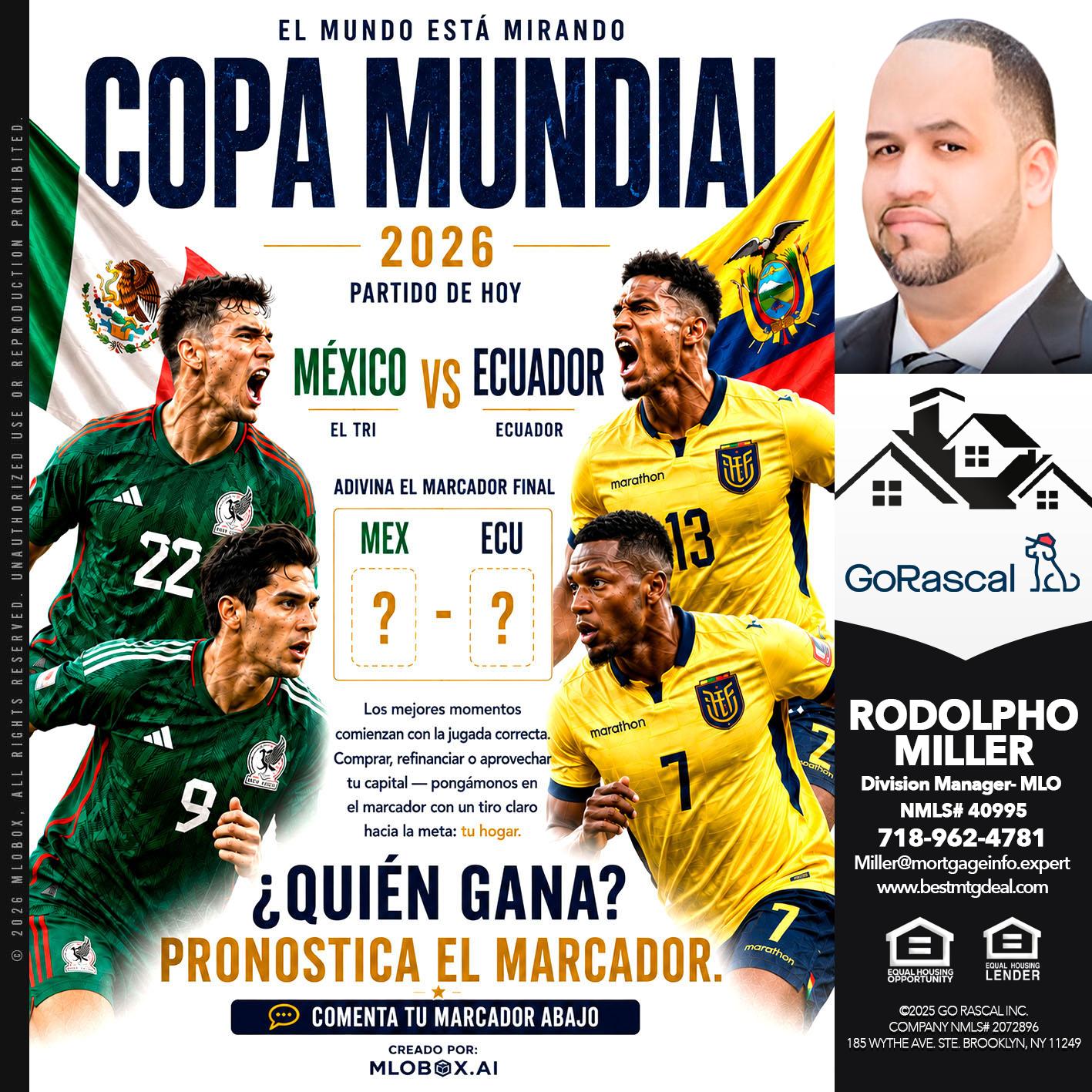 COPA MUNDIAL 2026 - Rodolpho Miller -Division Manager- MLO