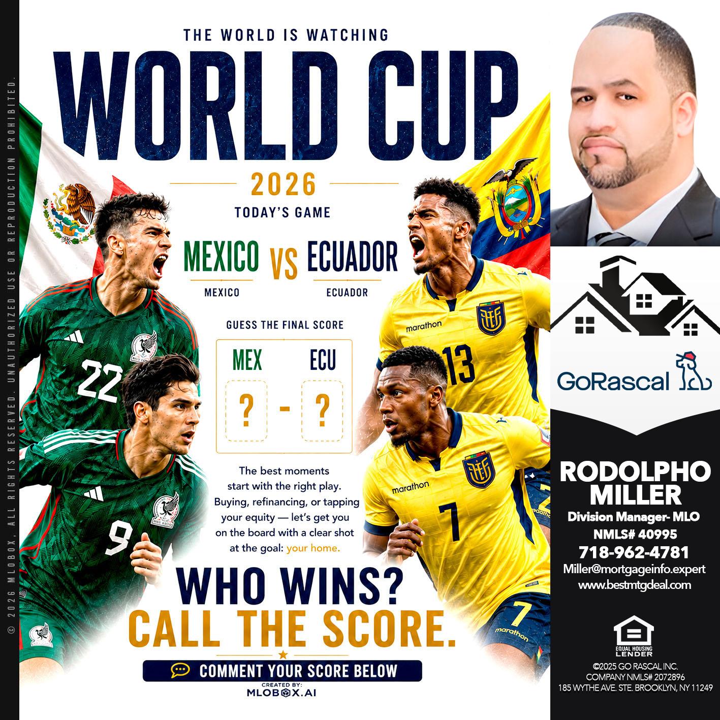 WORLD CUP - Rodolpho Miller -Division Manager- MLO