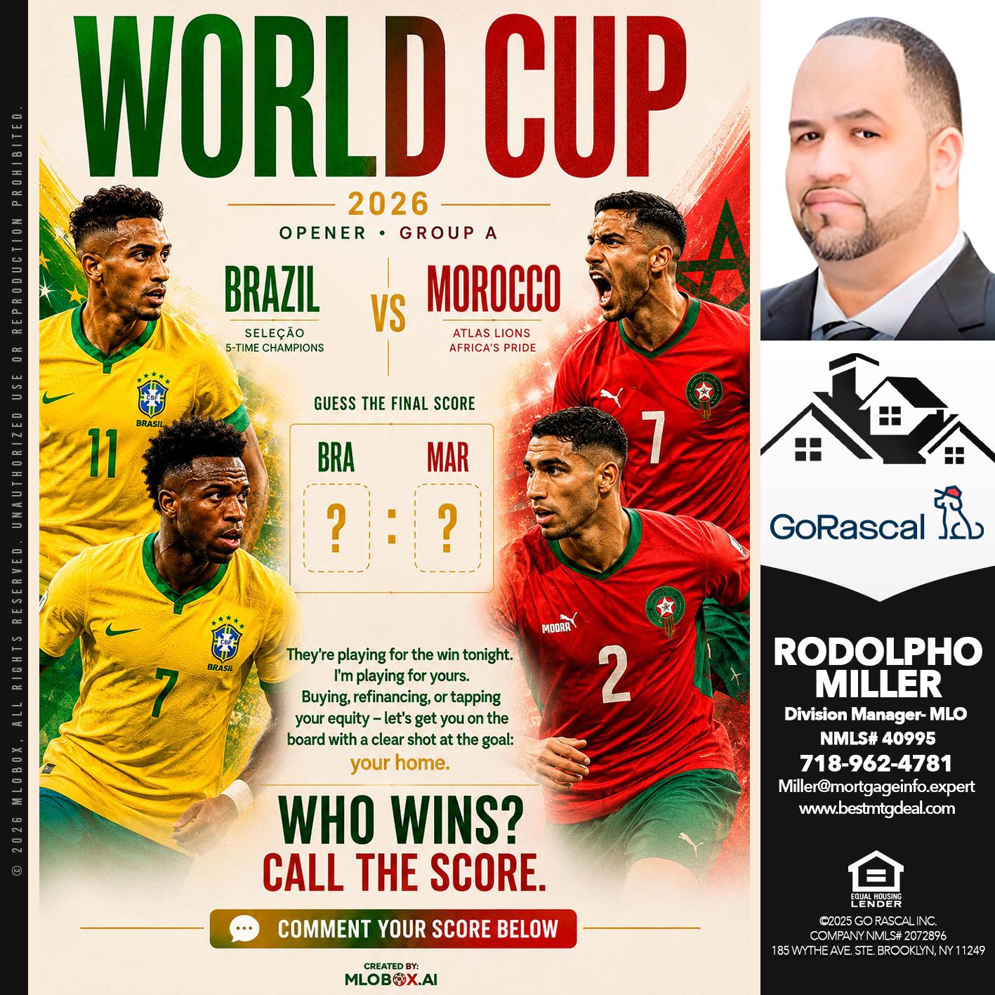 WORLD CUP - Rodolpho Miller -Division Manager- MLO