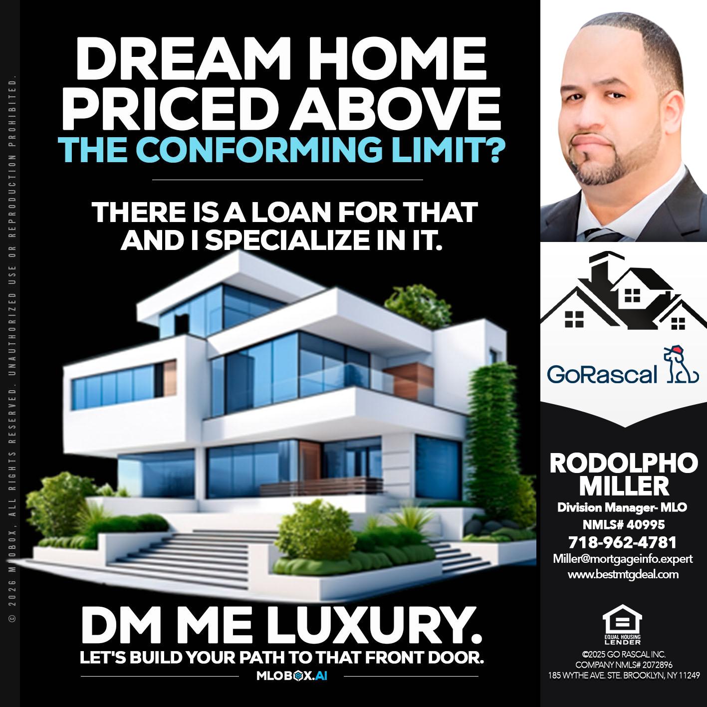 dream home - Rodolpho Miller -Division Manager- MLO
